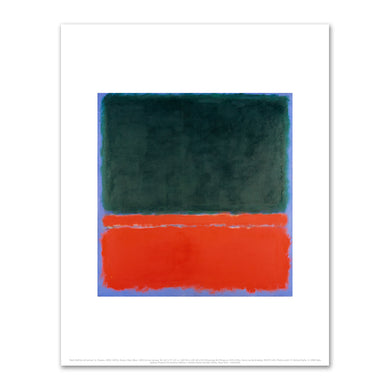 Mark Rothko, Green, Red, Blue, 1955, Fine Art Prints in various sizes by 1000Artists.com