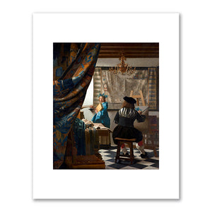 Johannes Vermeer, The Art of Painting, 1666-68, Kunsthistorisches Museum, Vienna. Fine Art Prints in various sizes by 1000Artists.com