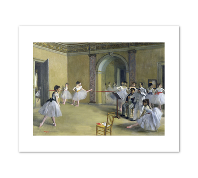 Edgar Degas, The Dance Foyer at the Opera on the rue Le Peletier, 1872, Fine Art Prints in various sizes by 1000Artists.com