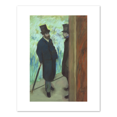 Edgar Degas, Friends at the Theatre, Ludovic Halevy (1834-1908) and Albert Cave (1832-1910), 1879, Fine Art Prints in various sizes by 1000Artists.com