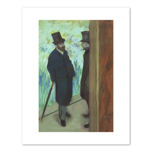 Edgar Degas, Friends at the Theatre, Ludovic Halevy (1834-1908) and Albert Cave (1832-1910), 1879, Fine Art Prints in various sizes by 1000Artists.com