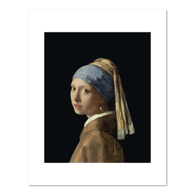Johannes Vermeer, Girl with a Pearl Earring, c. 1665 (oil on canvas, 17 1/2 x 15 1/3 in. (44.5 x 39 cm)) Mauritshuis, The Hague, The Netherlands. Fine Art Prints in various sizes by 1000Artists.com