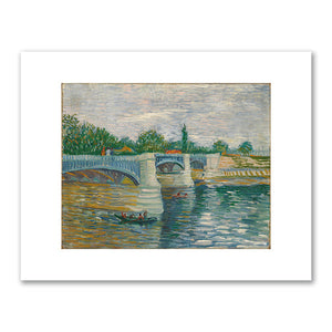 Vincent van Gogh, The Bridge at Courbevoie, 1887-May till 1887-July, Van Gogh Museum, Amsterdam. Fine Art Prints in various sizes by 1000Artists.com