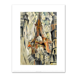 Robert Delaunay, Eiffel Tower (Tour Eiffel), 1911 (dated 1910 by the artist), Solomon R. Guggenheim Museum, New York. Fine Art Prints in various sizes by 1000Artists.com