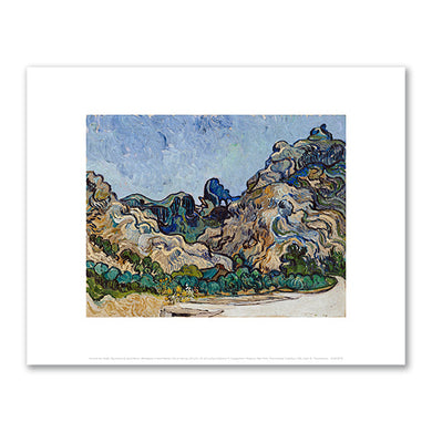 Vincent Van Gogh, Mountains at Saint-Rémy (Montagnes à Saint-Rémy), July 1889, Solomon R. Guggenheim Museum, New York. Fine Art Prints in various sizes by 1000Artists.com