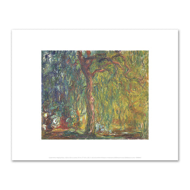 Claude Monet, Weeping Willow, 1918–19, Kimbell Art Museum. Fine Art Prints in various sizes by 1000Artists.com