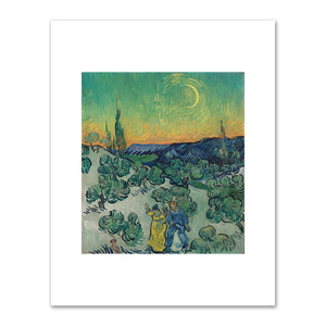 Vincent van Gogh, A Walk at Twilight, 1889-1890, Museu de Arte de Sao Paulo Assis Chateaubriand. Fine Art Prints in various sizes by 1000Artists.com