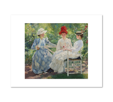 Edmund Charles Tarbell, Three Sisters— A Study in June Sunlight, 1890, Fine Art Prints in various sizes by 1000Artists.com