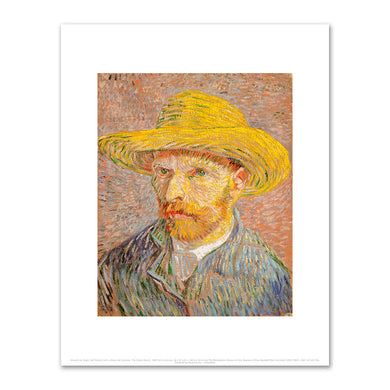 Vincent van Gogh, Self-Portrait with a Straw Hat (obverse: The Potato Peeler), 1887, Fine Art Prints in various sizes by 1000Artists.com
