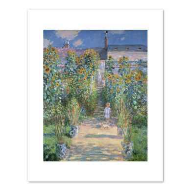 Claude Monet, The Artist's Garden at Vétheuil, 1880, Fine Art Prints in various sizes by 1000Artists.com