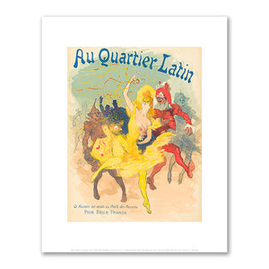 Jules Chéret, Au Quartier Latin, 1894, National Gallery of Art, Washington DC. Fine Art Prints in various sizes by 1000Artists.com
