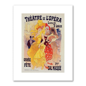 Jules Chéret, Bals de l'Opéra, from Les Maîtres de l'affiche, Volume 4, 1898, New York Public Library. Fine Art Prints in various sizes by 1000Artists.com