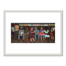 Ralph Fasanella, Subway Riders, 1950, American Folk Art Museum, New York, © Estate of Ralph Fasanella. Art Prints with white frame in various sizes by 1000Artists.com