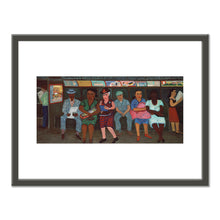 Ralph Fasanella, Subway Riders, 1950, American Folk Art Museum, New York, © Estate of Ralph Fasanella. Art Prints with black frame in various sizes by 1000Artists.com