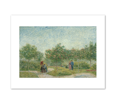 Vincent van Gogh, Garden in Montmarte with Lovers, May 1887, Fine Art prints in various sizes by 1000Artists.com