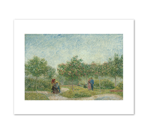 Vincent van Gogh, Garden in Montmarte with Lovers, May 1887, Fine Art prints in various sizes by 1000Artists.com