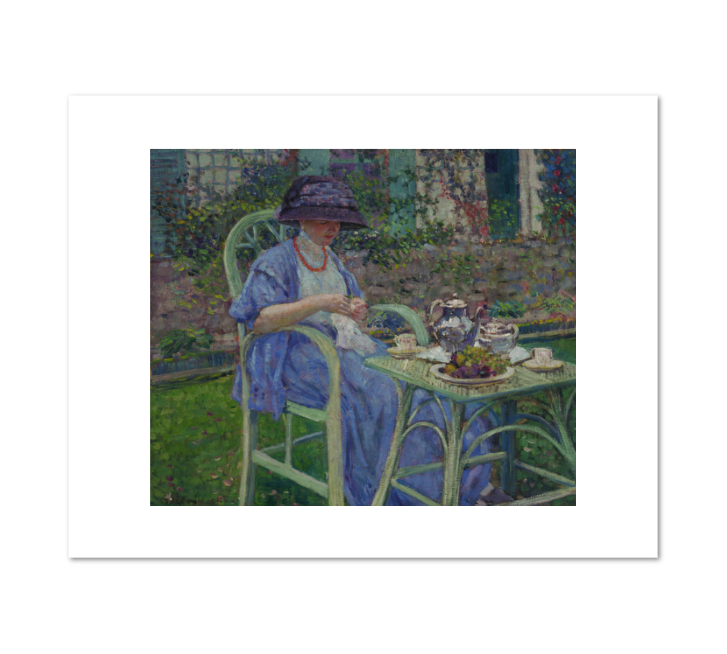 Frederick Frieseke, Breakfast in the Garden, c. 1911, Fine Art Print in various sizes by 1000Artists.com