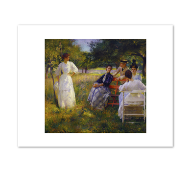 Edmund Tarbell, In the Orchard, 1891, Fine Art Prints in various sizes by 1000Artists.com