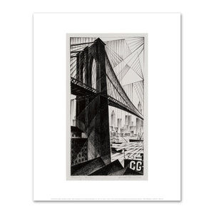 Arnold Rönnebeck, Brooklyn Bridge, 1925, Fine Art Prints in various sizes by 1000Artists.com