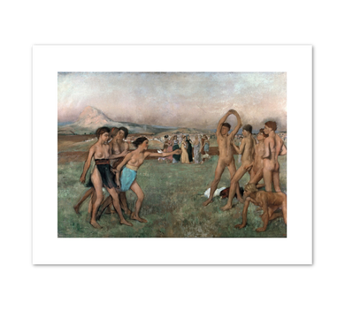 Edgar Degas, Young Spartans exercising, c. 1860, Fine Art Prints in various sizes by 1000Artists.com