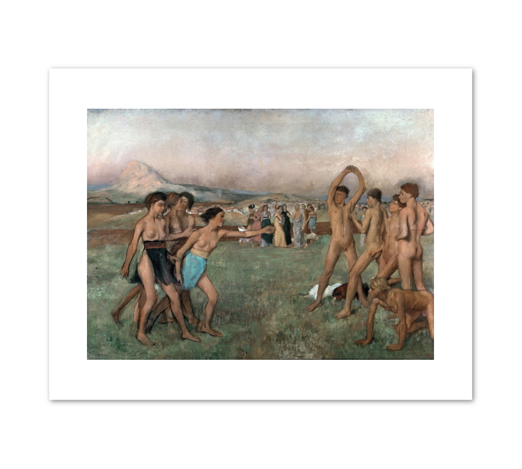 Edgar Degas, Young Spartans exercising, c. 1860, Fine Art Prints in various sizes by 1000Artists.com