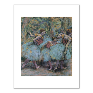 Edgar Degas, Three Dancers (Blue Skirts, Red Bodices), ca. 1903, Beyeler Foundation. Fine Art Prints in various sizes by 1000Artists.com