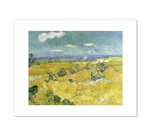 Vincent van Gogh, Wheat Fields with Reaper, Auvers, 1890, Fine Art Prints in various sizes by 1000Artists.com