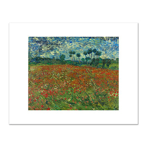 Vincent van Gogh, Poppy field, 1889, Gemeentemuseum Den Haag. Fine Art Prints in various sizes by 1000Artists.com