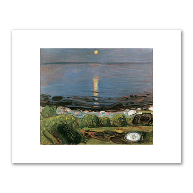 Edvard Munch, Summer Night by the Beach, 1902/03, Private Collection. Fine Art Prints in various sizes by 1000Artists.com