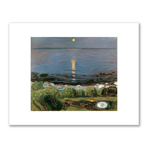 Edvard Munch, Summer Night by the Beach, 1902/03, Private Collection. Fine Art Prints in various sizes by 1000Artists.com