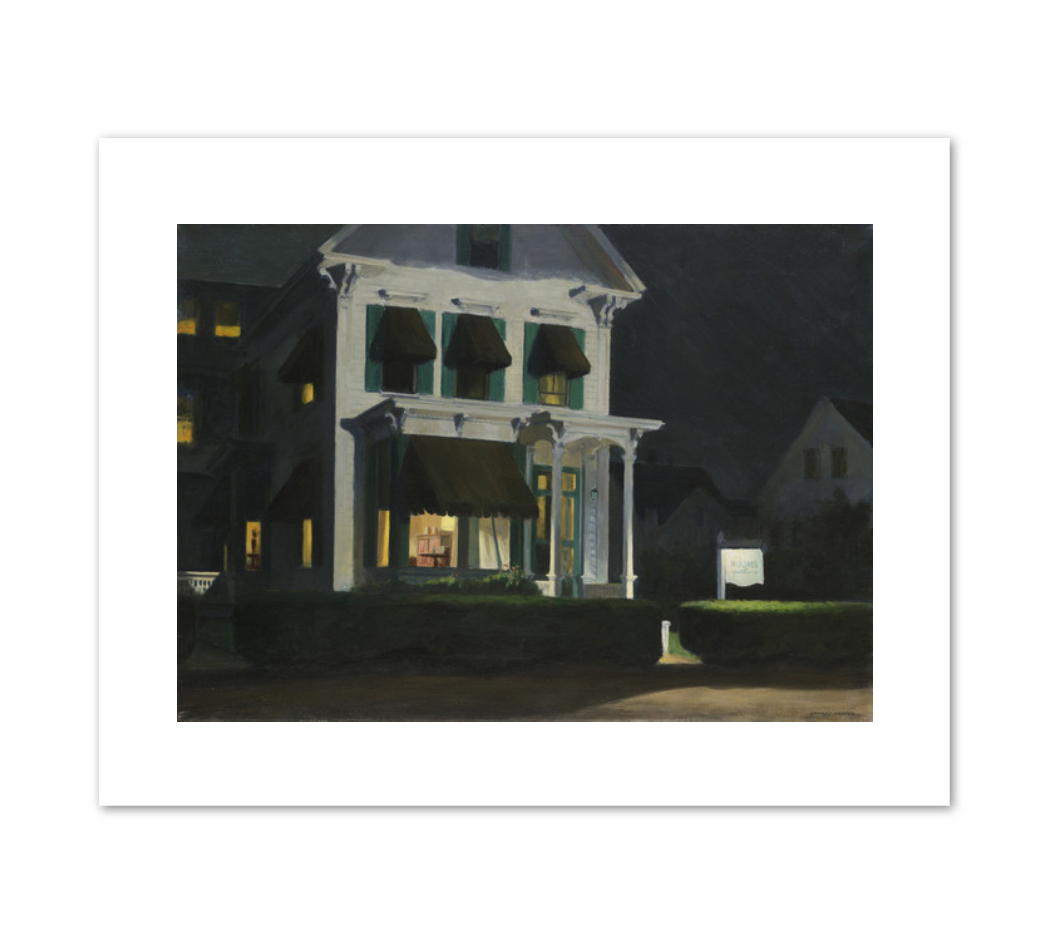 Edward Hopper, Rooms for Tourists, 1945, Fine Art Prints in various sizes by 1000Artists.com