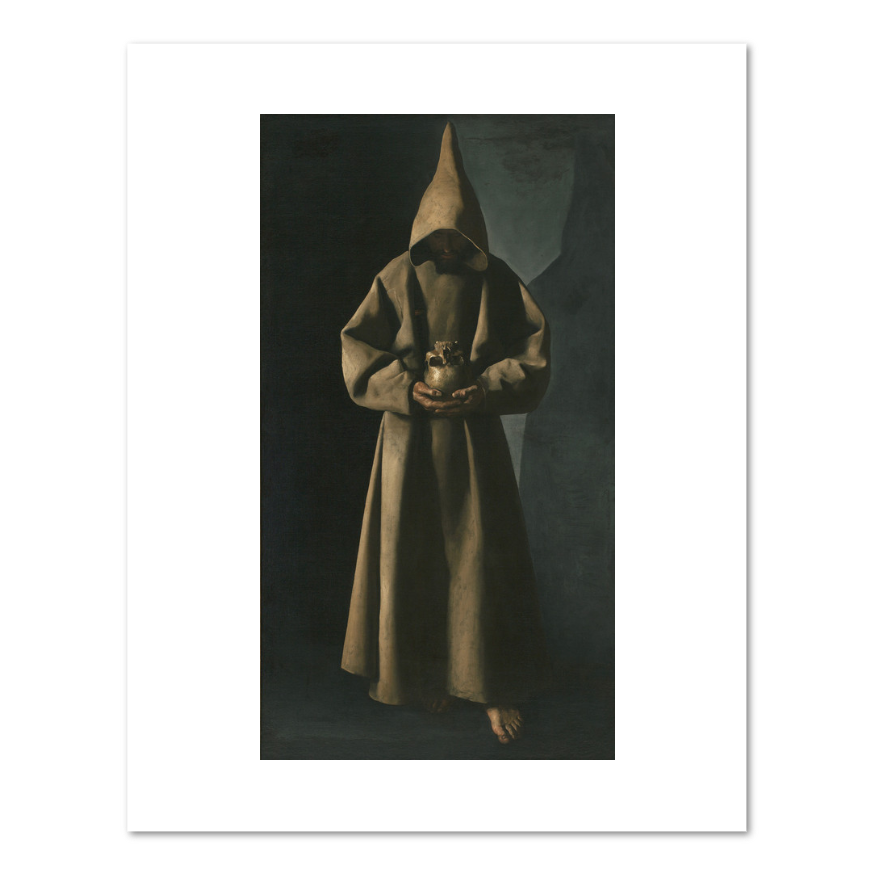 Francisco de Zurbarán, Saint Francis of Assisi in His Tomb, 1630/34, Fine Art Prints in various sizes by 1000Artists.com