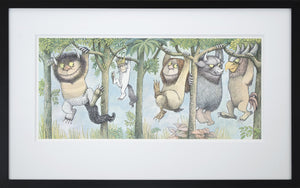 Hanging From Tree Limbs by Maurice Sendak Framed Art Print - Special Edition by 1000Artists.com