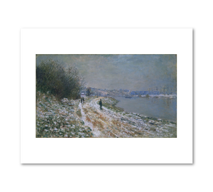 Chemin de halage a Argenteuil (Towpath at Argenteuil, Winter) by Claude Monet