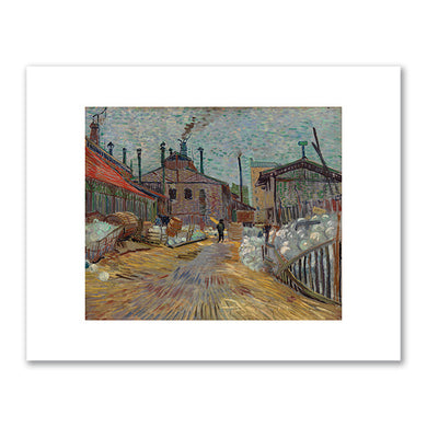Vincent van Gogh, The Factory, July–September 1887, The Barnes Foundation. Fine Art Prints in various sizes by 1000Artists.com