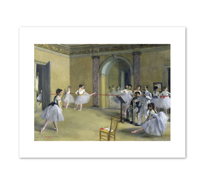 Edgar Degas, The Dance Foyer at the Opera on the rue Le Peletier, 1872, Fine Art Prints in various sizes by 1000Artists.com