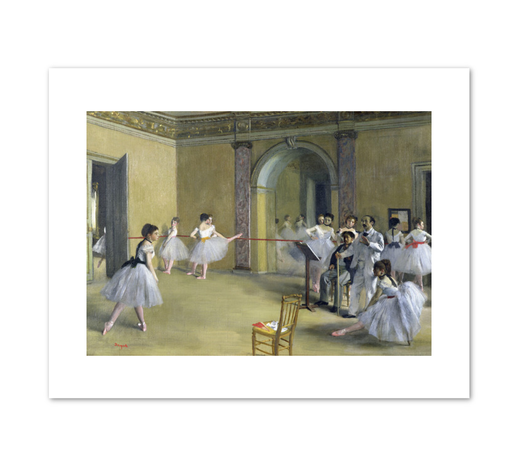 Edgar Degas, The Dance Foyer at the Opera on the rue Le Peletier, 1872, Fine Art Prints in various sizes by 1000Artists.com