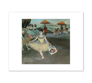 Edgar Degas, Dancer with a Bouquet Curtseying on Stage, 1877, Fine Art Prints in various sizes by 1000Artists.com