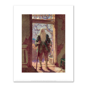 N. C. Wyeth, "It was with some difficulty that he found the way to his own house, which he approached with silent awe, expecting every moment to hear the shrill voice of Dame Van Winkle", Illustration for Rip Van Winkle, 1921, Fine Art Prints in 1000Artists.com