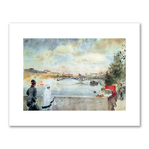 The banks of the Seine by Giuseppe De Nittis