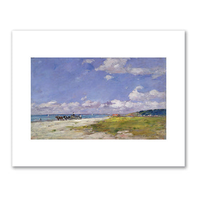 Eugène Louis Boudin, The Beach at Trouville (Trouville, La Plage), ca. 1887-1896, Brooklyn Museum, Photo © Brooklyn Museum / Bridgeman Images. Fine Art Prints in various sizes by 1000Artists.com