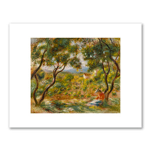 Pierre-Auguste Renoir, The Vineyards at Cagnes (Les Vignes à Cagnes), 1908, Brooklyn Museum. Fine Art Prints in various sizes by 1000Artists.com