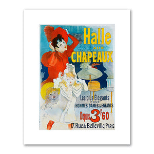 Jules Chéret, Halle aux Chapeaux, 1892, Private collection. Fine Art Prints in various sizes by 1000Artists.com