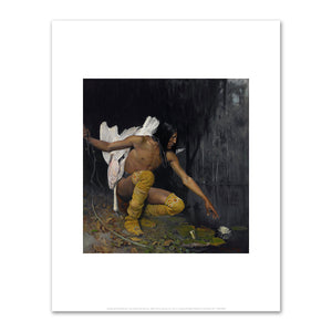 George de Forest Brush, The Indian and the Lily, 1887, Crystal Bridges Museum of American Art. Fine Art Prints in various sizes by 1000Artists.com