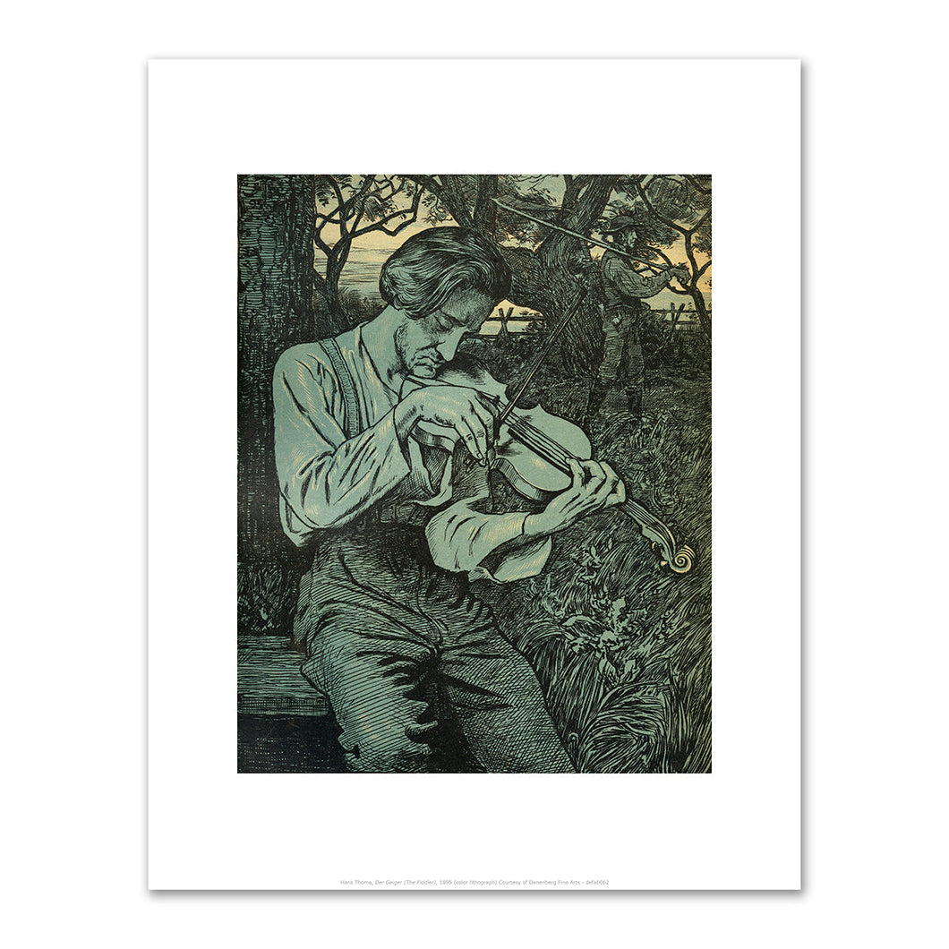 Hans Thoma, Der Geiger (The Fiddler), 1895, Courtesy of Denenberg Fine Arts. Fine Art Prints in various sizes by 1000Artists.com