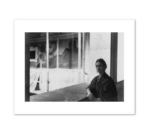 unknown photographer, Frida Kahlo on the balcony of Rivera Court, 1932, Detroit Institute of Arts. © Detroit Institute of Arts. Fine Art Prints in various sizes by 1000Artists.com