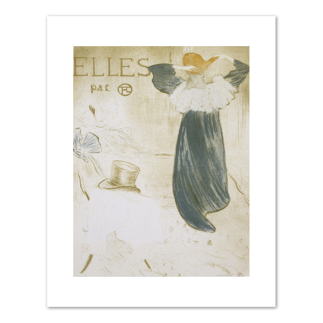 Henri de Toulouse-Lautrec (French, 1864-1901), Frontispiece, Elles, c. 1896, Fine Art Prints in various sizes by 1000Artists.com