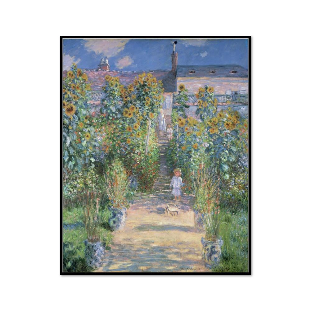 The Artist's Garden at Vétheuil by Claude Monet Artblock