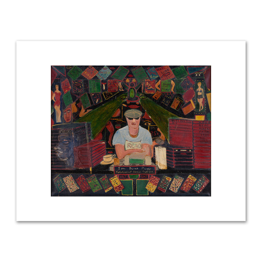 Ralph Fasanella, News Dealer No. 1, 1972, Fenimore Art Museum, Cooperstown, NY, © Estate of Ralph Fasanella. Fine Art Prints in various sizes by 1000Artists.com