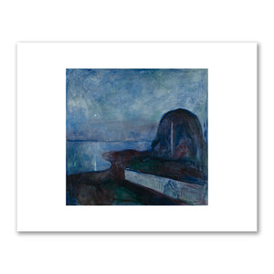 Edvard Munch, Starry Night, 1893, J. Paul Getty Museum, Digital image courtesy of the Getty's Open Content Program. Fine Art Prints in various sizes by 1000Artists.com